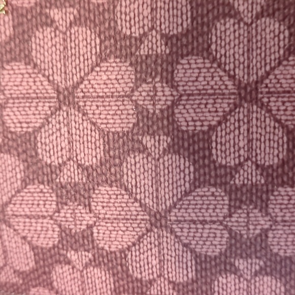 Kate Spade Lucy small floral grenache Spade logo zip wristlet wallet - Picture 5 of 11